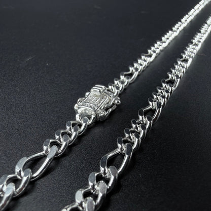 Cadena Fígaro Plata 925 - 5mm broche cajón – Silver Ice 02