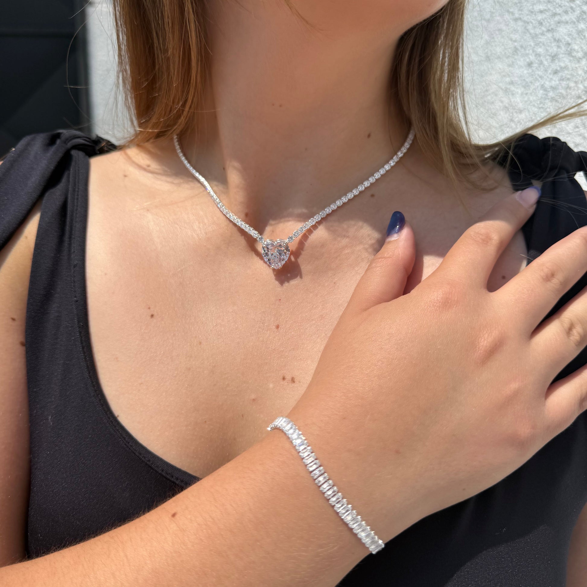 Pulsera Tennis Ajustable 5mm – Silver Ice 06