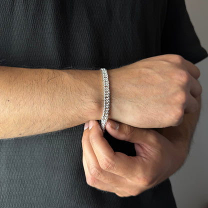 Pulsera Triple Grumet - 7mm – Silver Ice 02