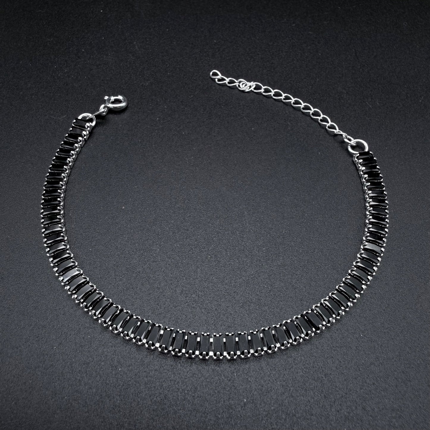 Pulsera Tennis Black Plata 925 - 4mm – Silver Ice 03
