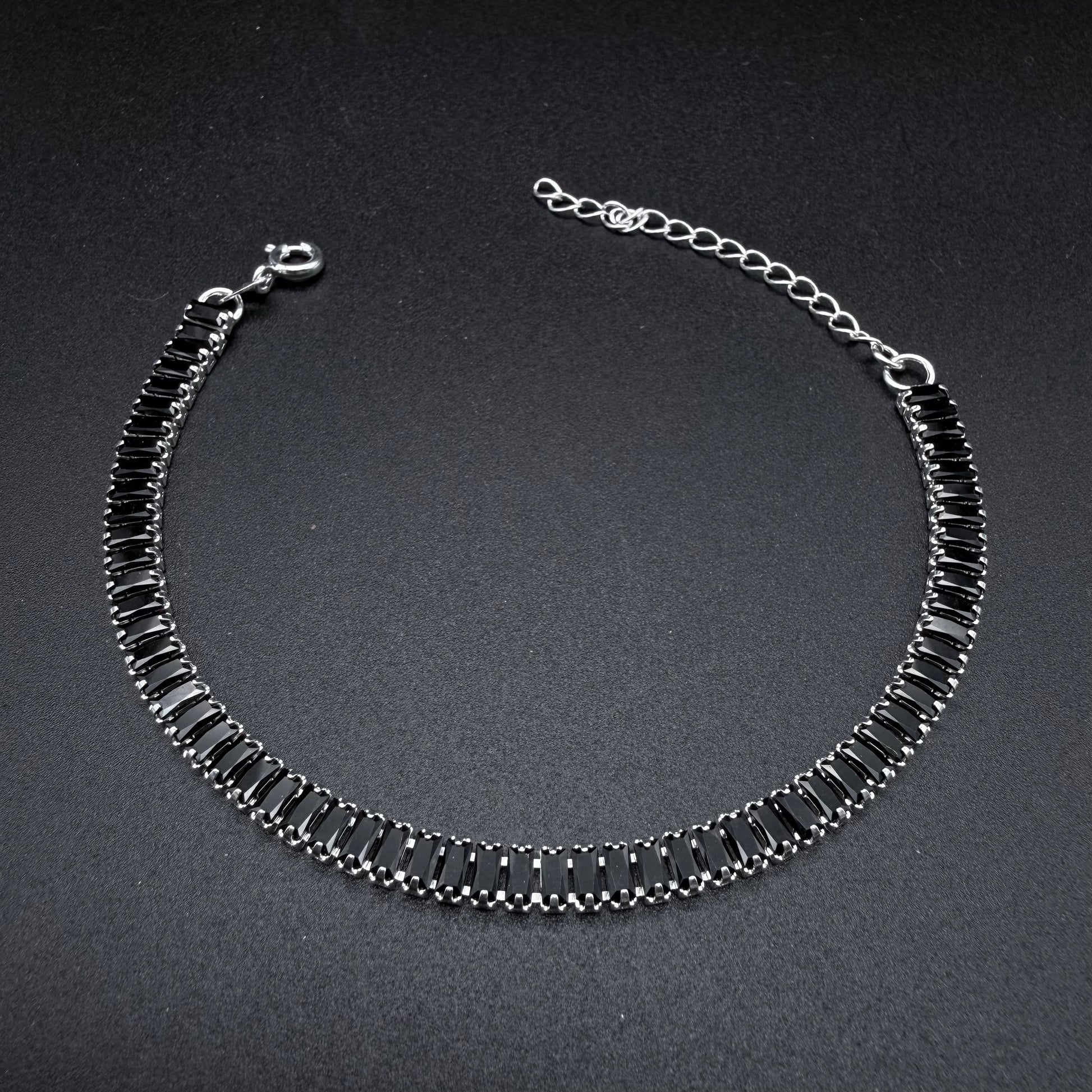 Pulsera Tennis Black Plata 925 - 4mm – Silver Ice 03