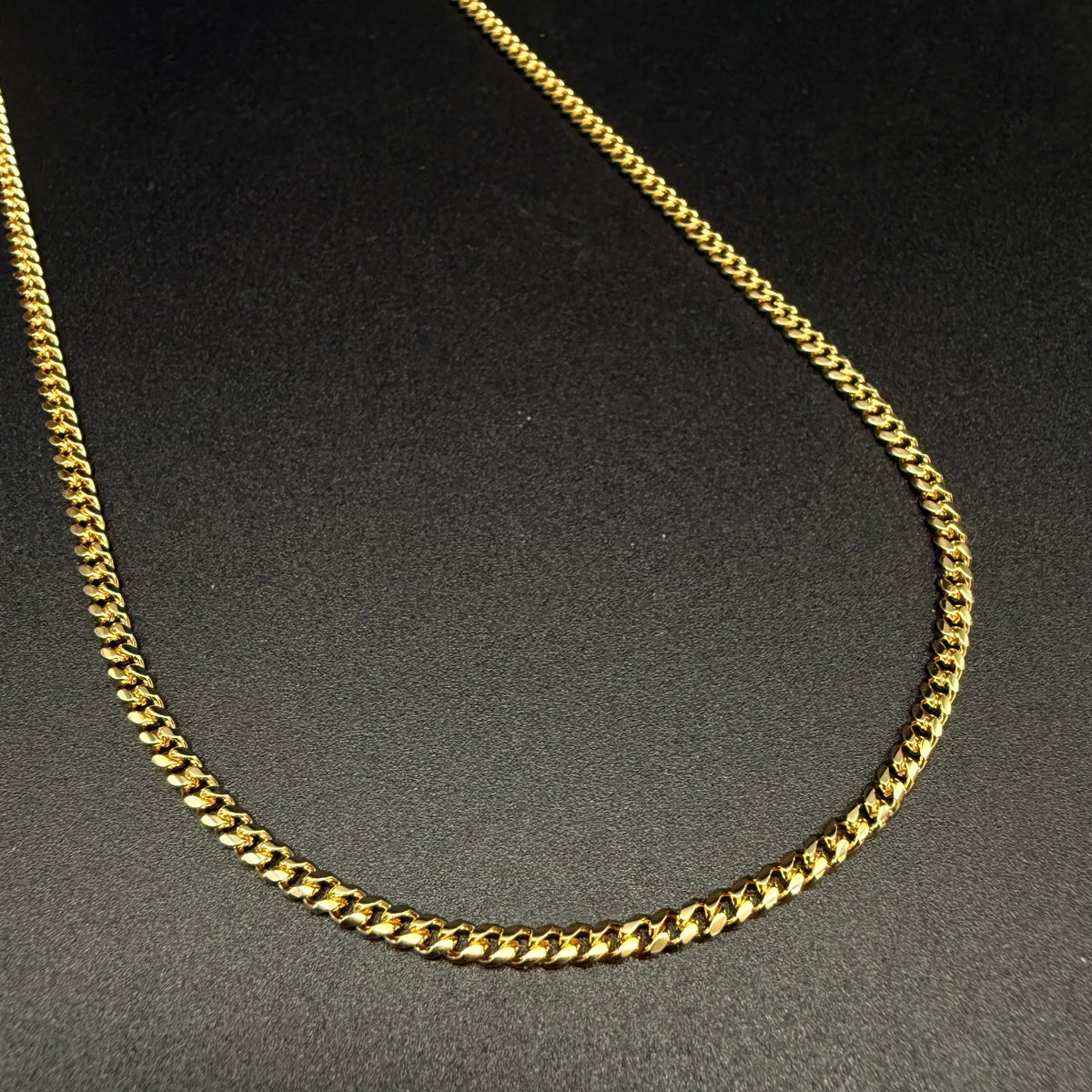 Cadena Cubana Oro – 3,5 mm – Silver Ice 02