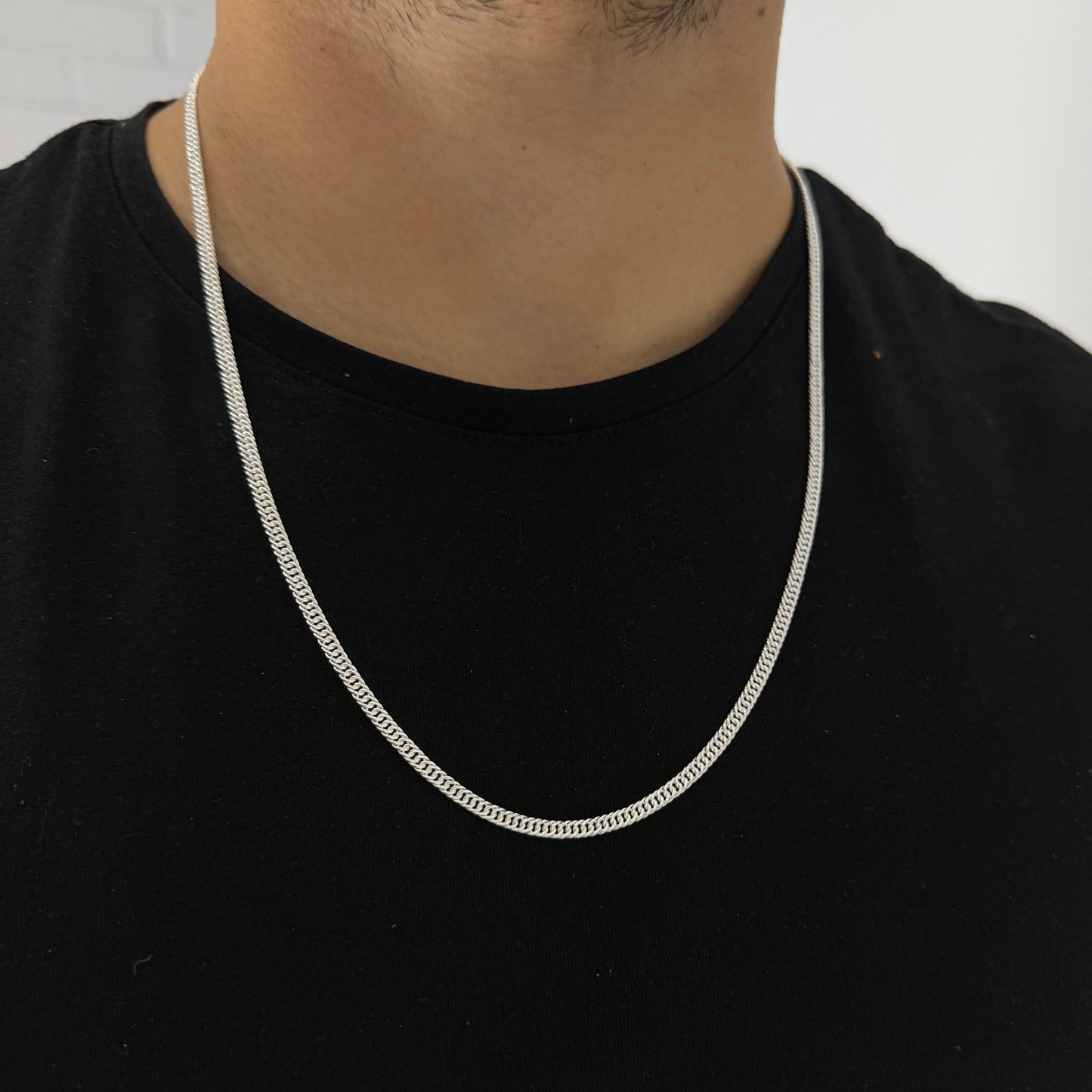 Cadena Triple Grumet 3mm – Silver Ice 04