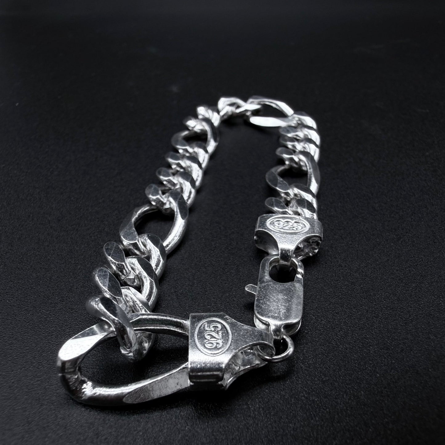 Pulsera Fígaro Plata 925 - 10 mm – Silver Ice 05