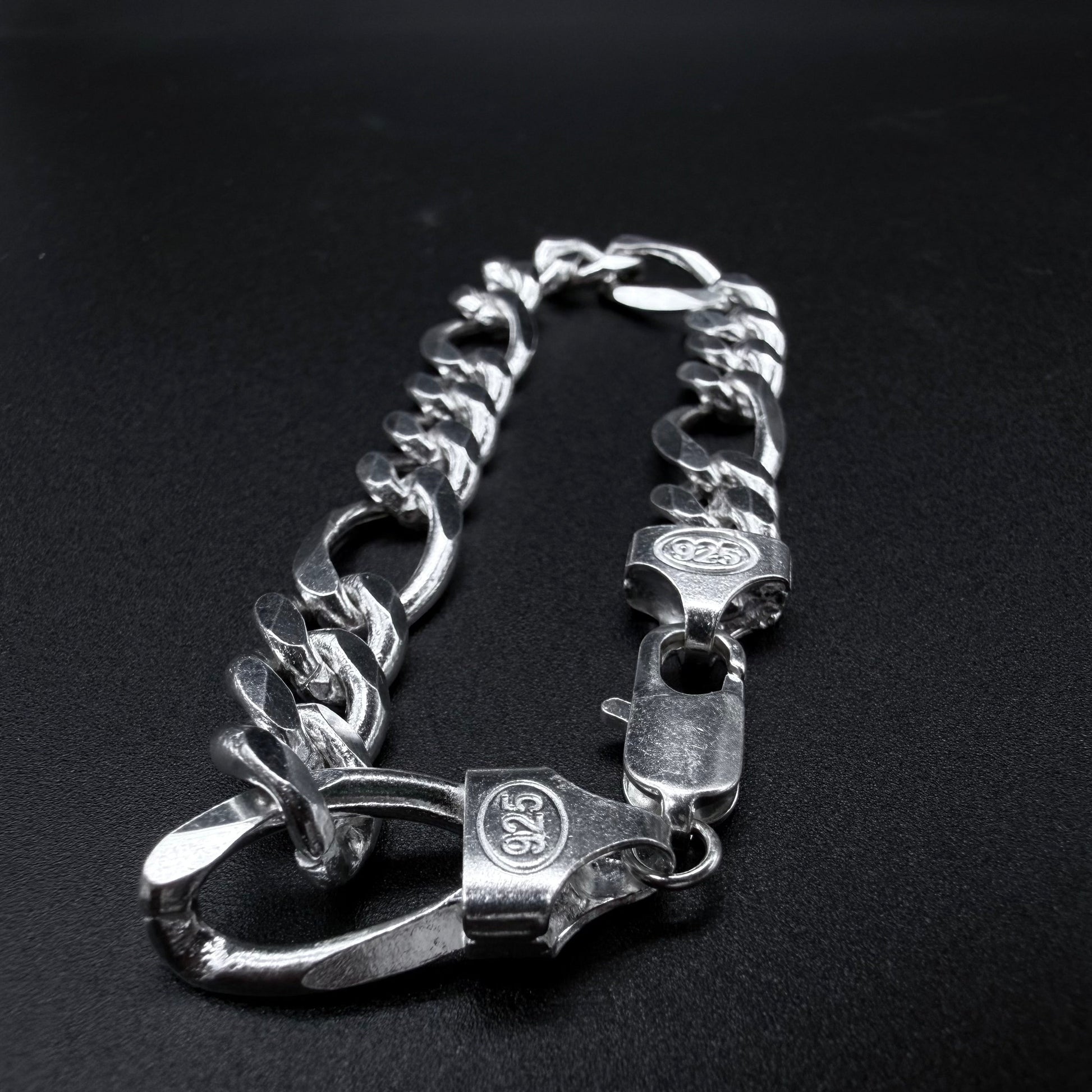 Pulsera Fígaro Plata 925 - 10 mm – Silver Ice 05