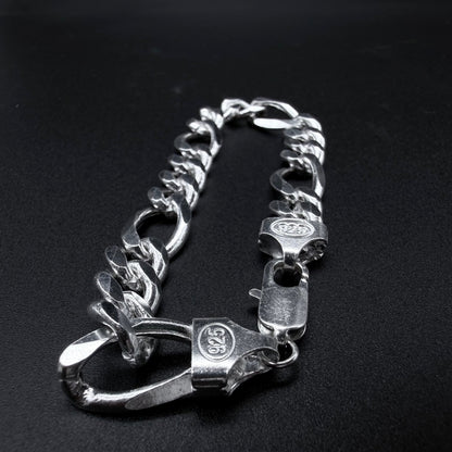 Pulsera Fígaro Plata 925 - 10 mm – Silver Ice 05