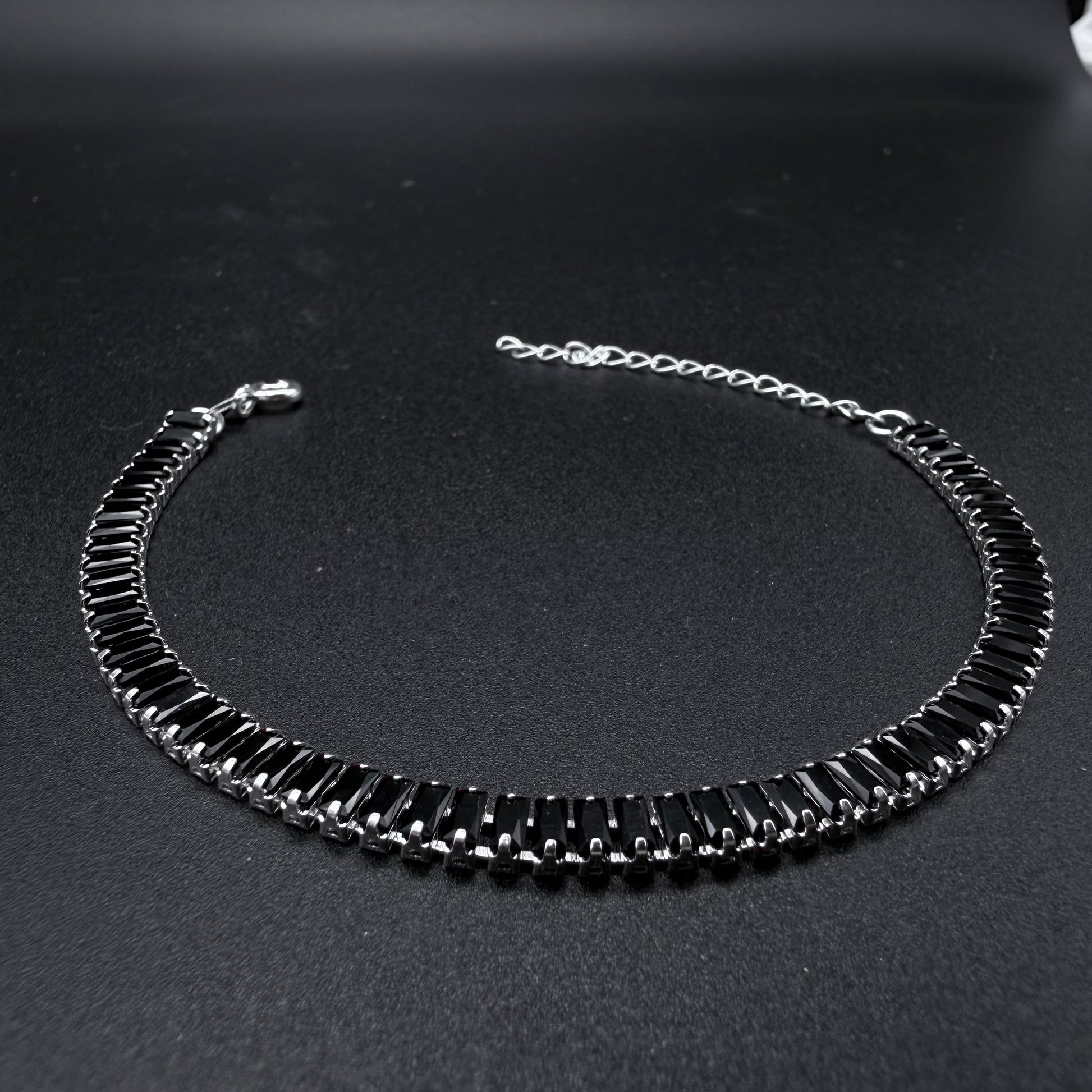 Pulsera Tennis Black Plata 925 - 4mm – Silver Ice 05