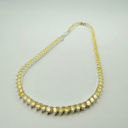 Collar Gotas de Luz Circones Amarillos Plata 925 – Silver Ice 03