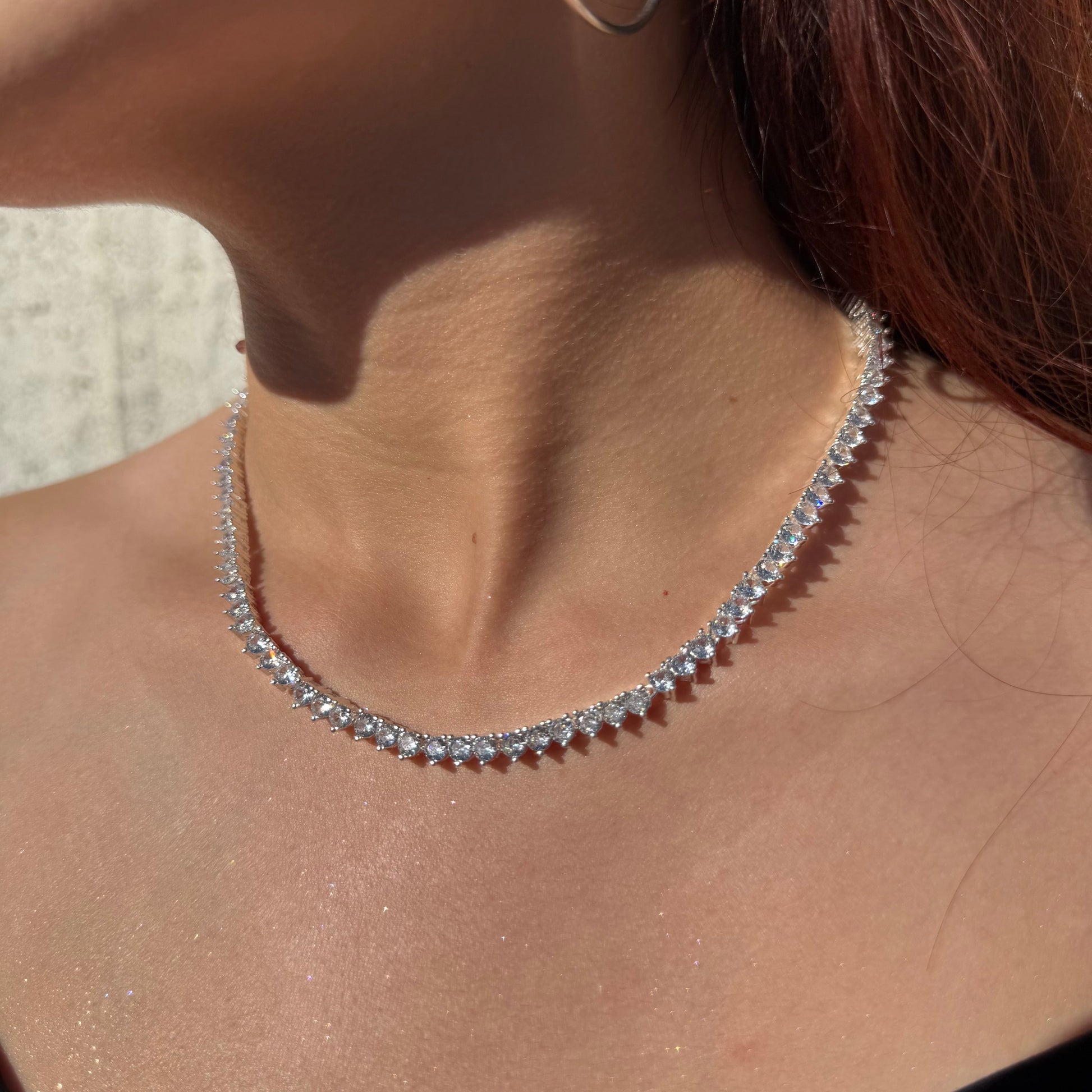 Collar Gotas de Luz Circones Blancos Plata 925 – Silver Ice 04