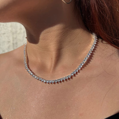 Collar Gotas de Luz Circones Blancos Plata 925 – Silver Ice 04