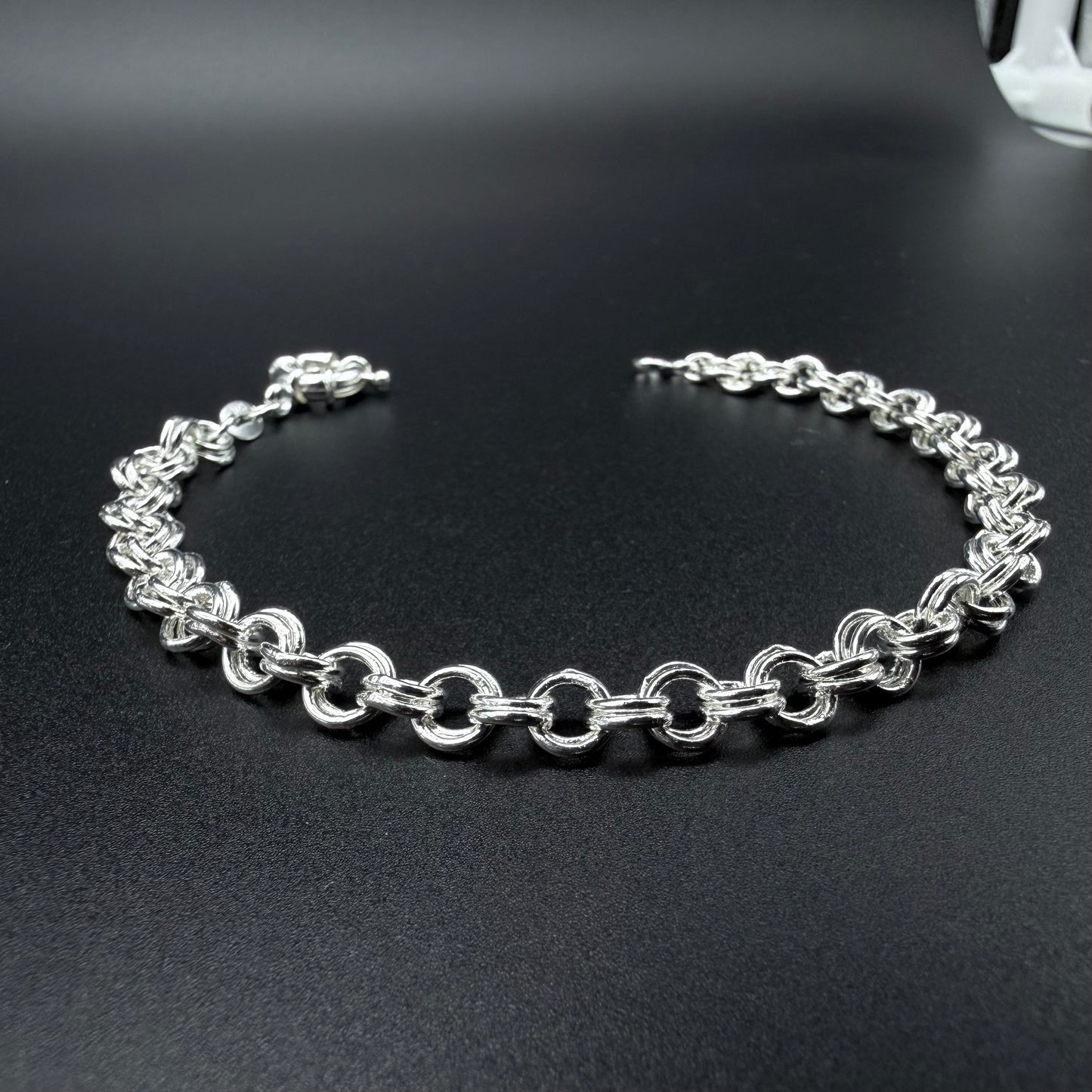 Pulsera Doble Rolo Plata 925 - 6mm