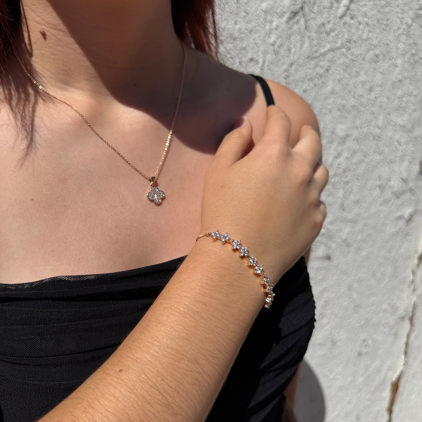 Cadena Van Cleef Bloom - Oro Goldfilled Rosa – Silver Ice 02