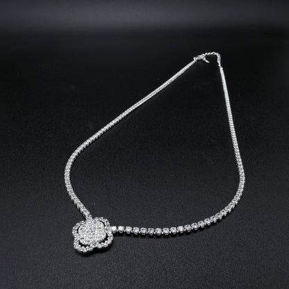 Collar Trébol Glamour Plata 925 – Silver Ice 03