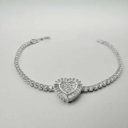 Pulsera Love Crown Tennis Plata 925 – Silver Ice 04