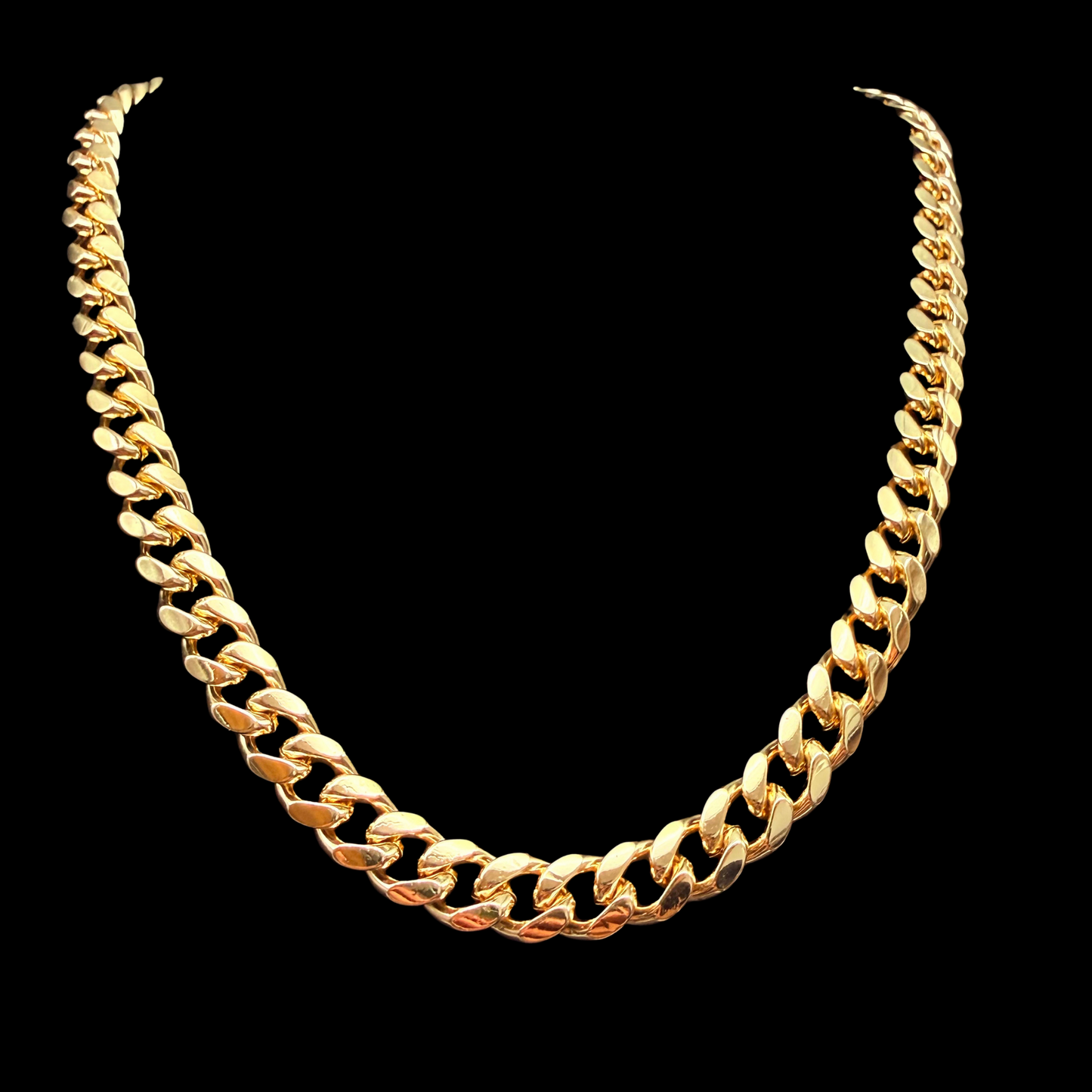 Cadena Cubana Oro – 10 mm – Silver Ice 03