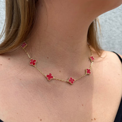 Cadena Van Cleef Roja Dual Oro – Silver Ice 01