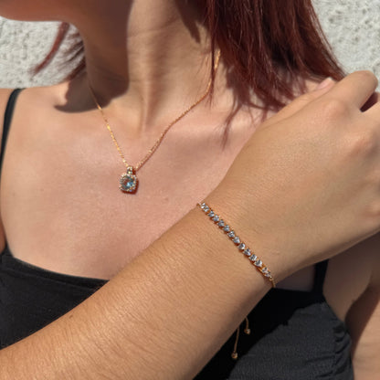 Pulsera Love Line - Oro Rosa – Silver Ice 04