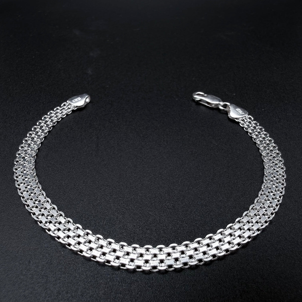 Pulsera Tejido Chino 6mm - Plata 925 Italy – Silver Ice 01