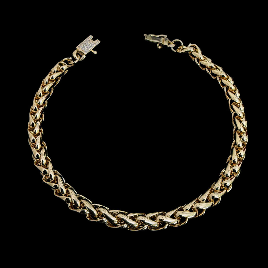 Pulsera Soga Oro – 5 mm – Silver Ice 05