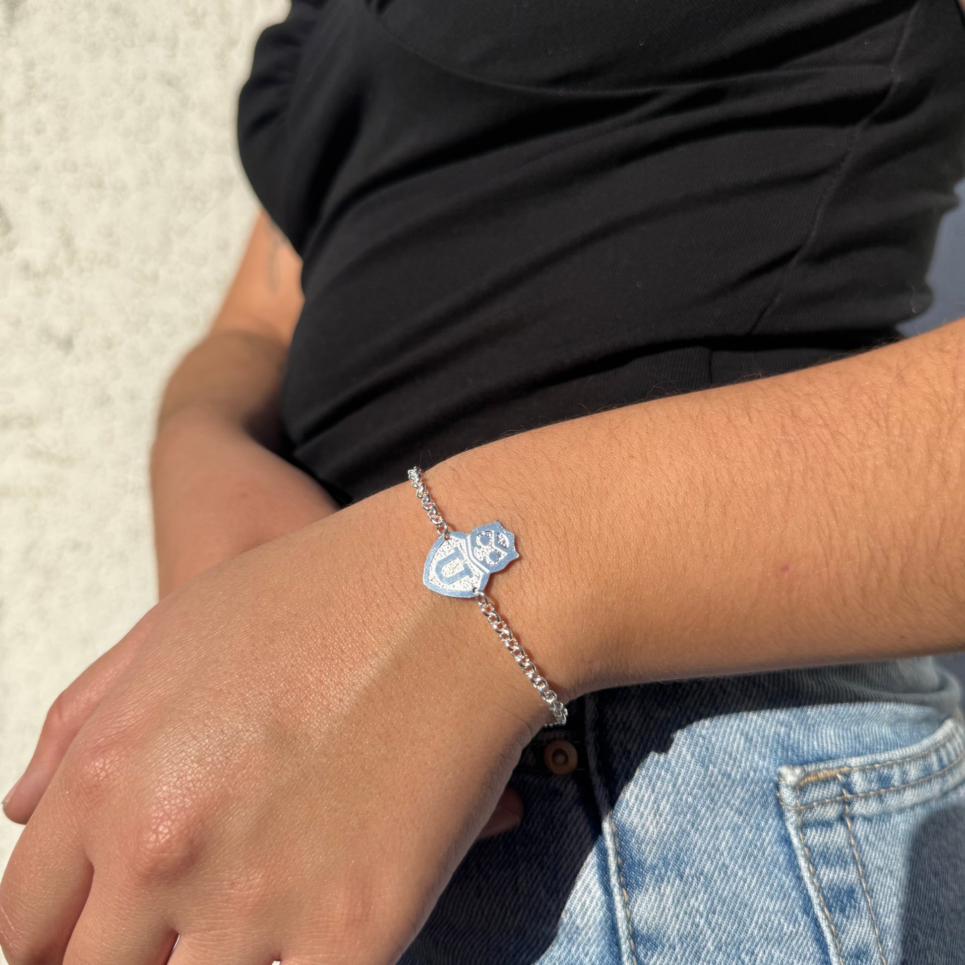 Pulsera Orgullo Azul Plata 925 – Silver Ice 06
