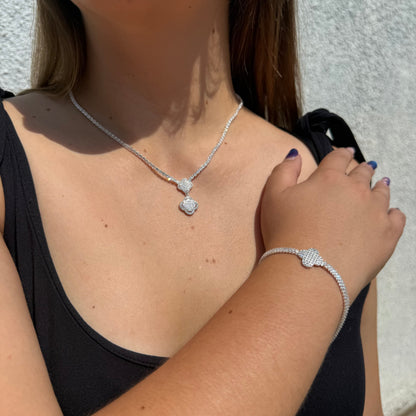 Pulsera Van Cleef Tennis en Plata 925 – Silver Ice 05