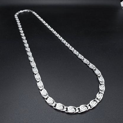 Cadena Caracol - 7mm – Silver Ice 03