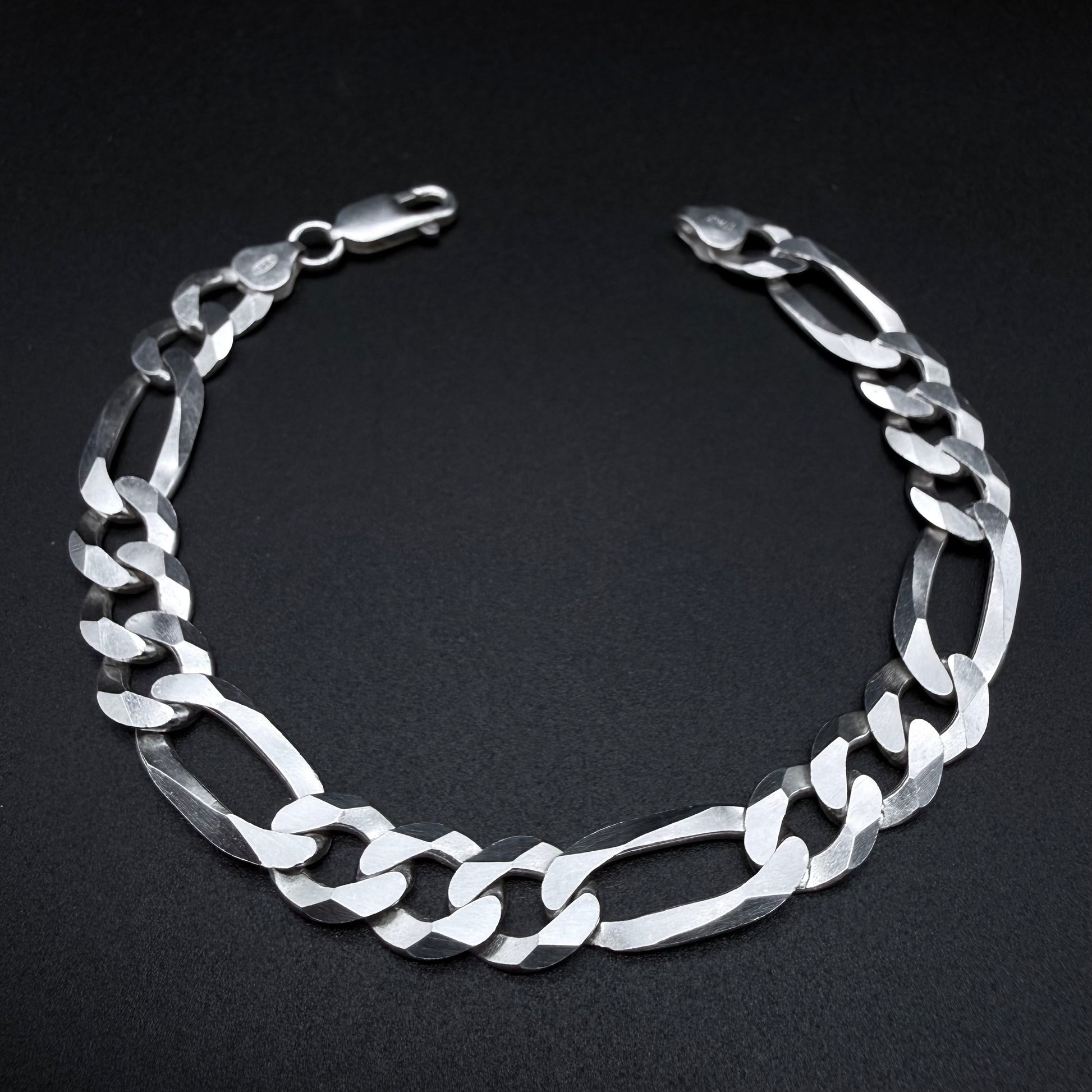 Pulsera Fígaro 10mm - Plata 925 Italy – Silver Ice 01