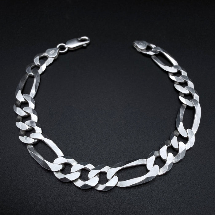 Pulsera Fígaro 10mm - Plata 925 Italy – Silver Ice 01