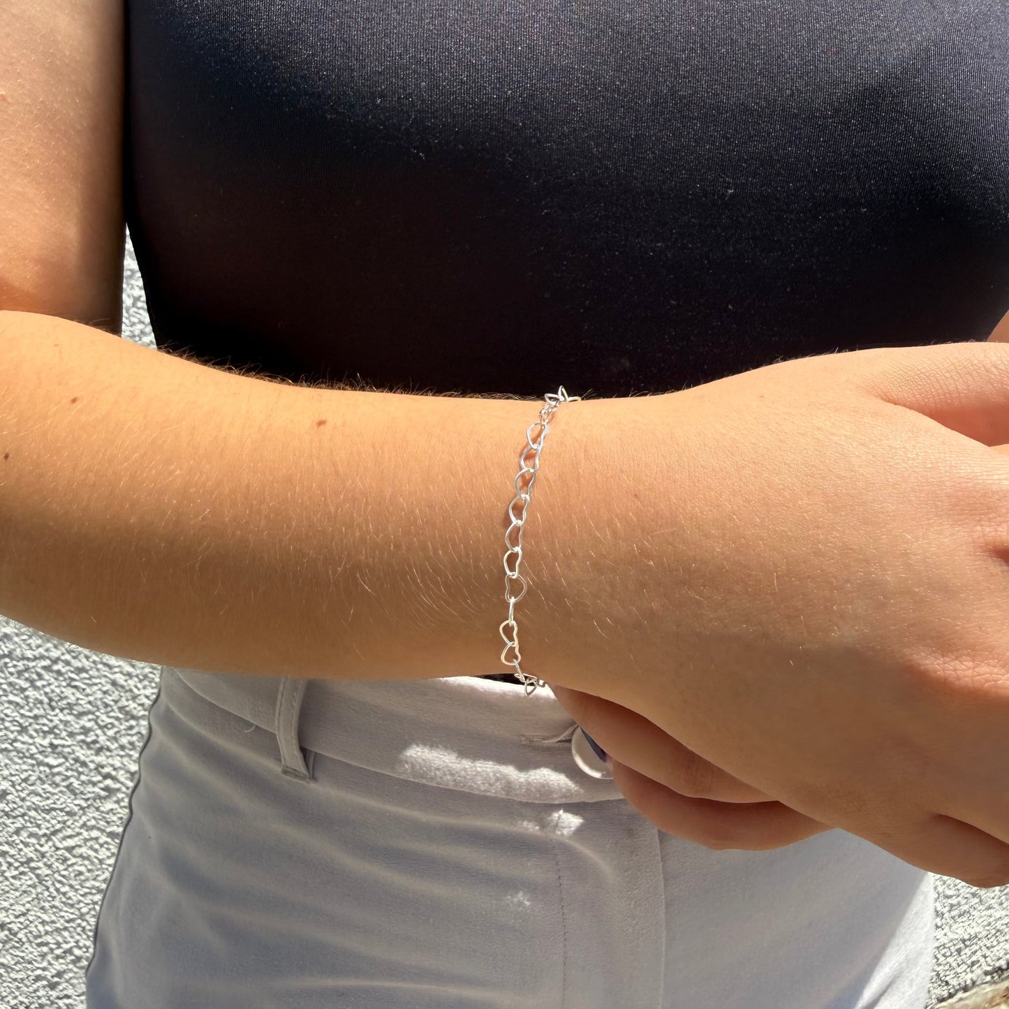 Pulsera Corazones – Silver Ice 04