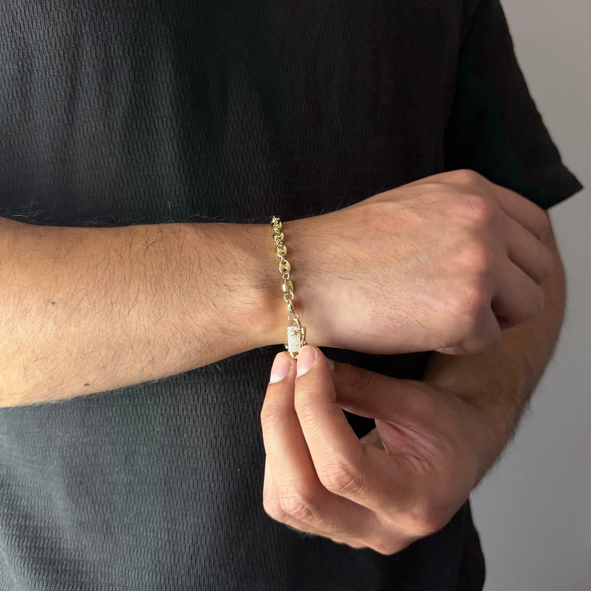 Pulsera Gucci Inflada Oro – 5 mm – Silver Ice 02