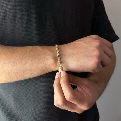 Pulsera Gucci Inflada Oro – 5 mm – Silver Ice 02