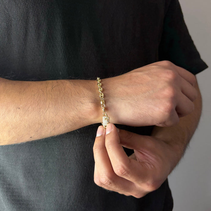 Pulsera Gucci Inflada Oro – 5 mm – Silver Ice 02