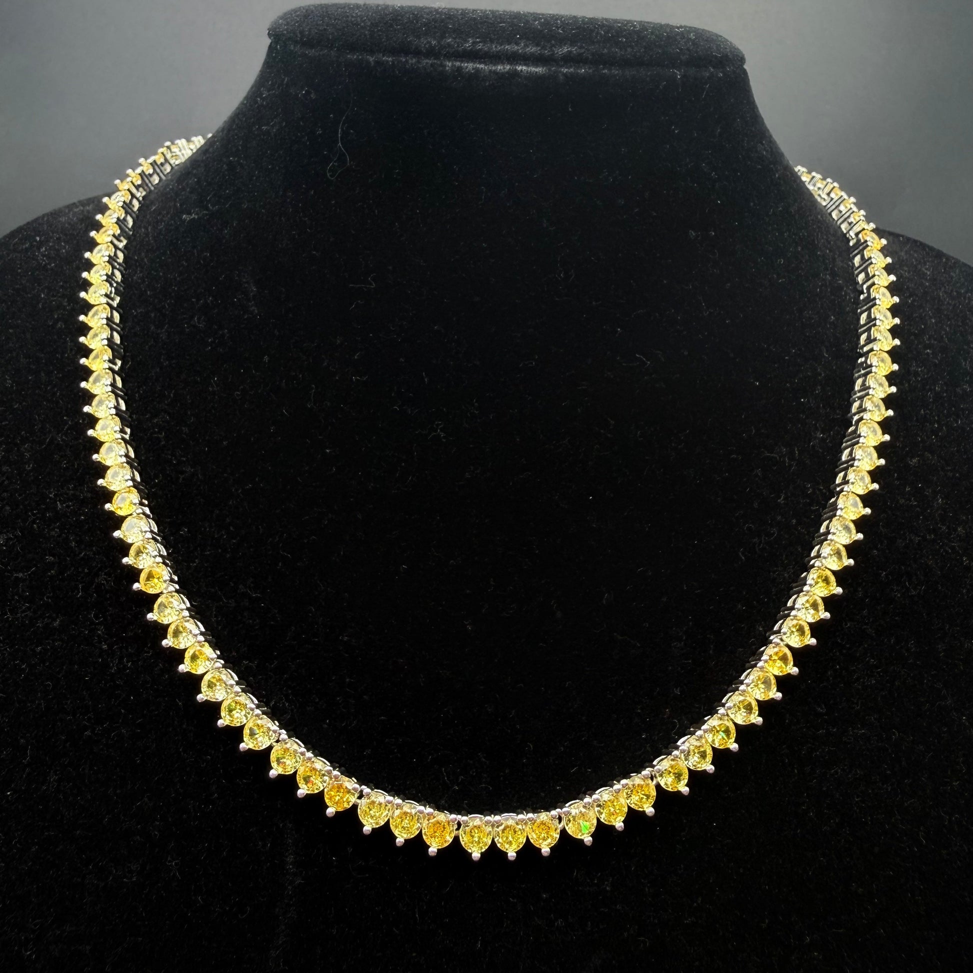 Collar Gotas de Luz Circones Amarillos Plata 925 – Silver Ice 05
