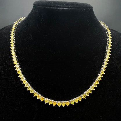 Collar Gotas de Luz Circones Amarillos Plata 925 – Silver Ice 05