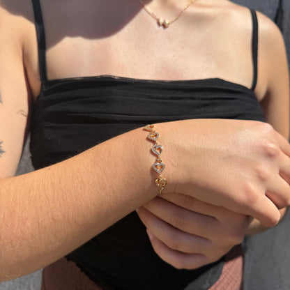 Pulsera Destello de Amor - Oro Rosa – Silver Ice 03