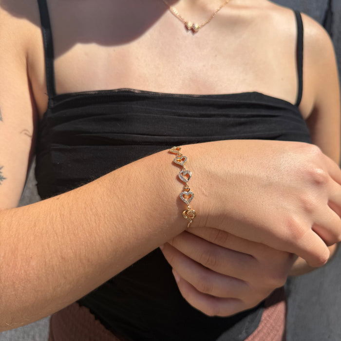 Pulsera Destello de Amor - Oro Rosa – Silver Ice 03