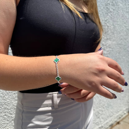 Pulsera Van Cleef Verde – Silver Ice 02