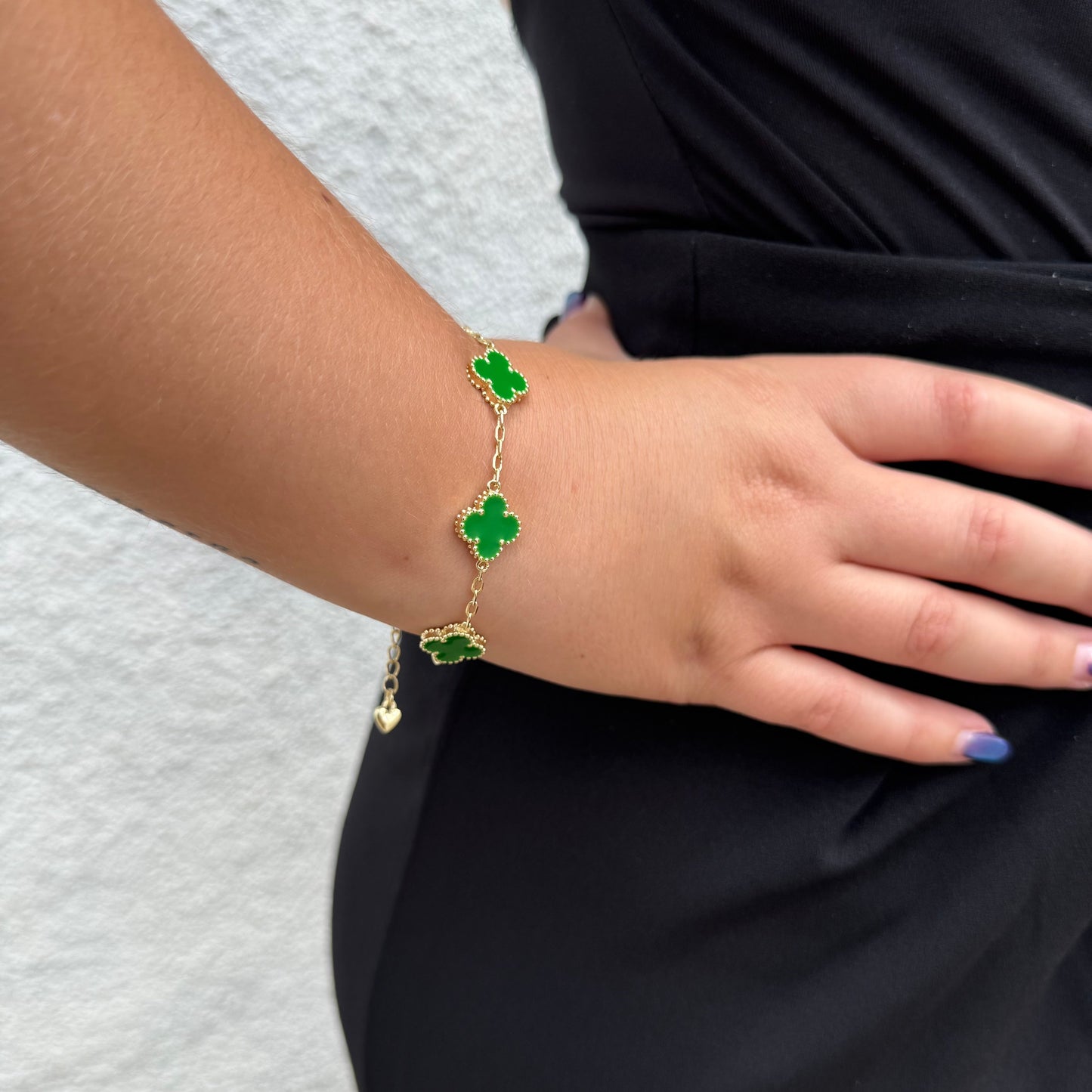 Pulsera Van Cleef Verde Dual Oro – Silver Ice 05