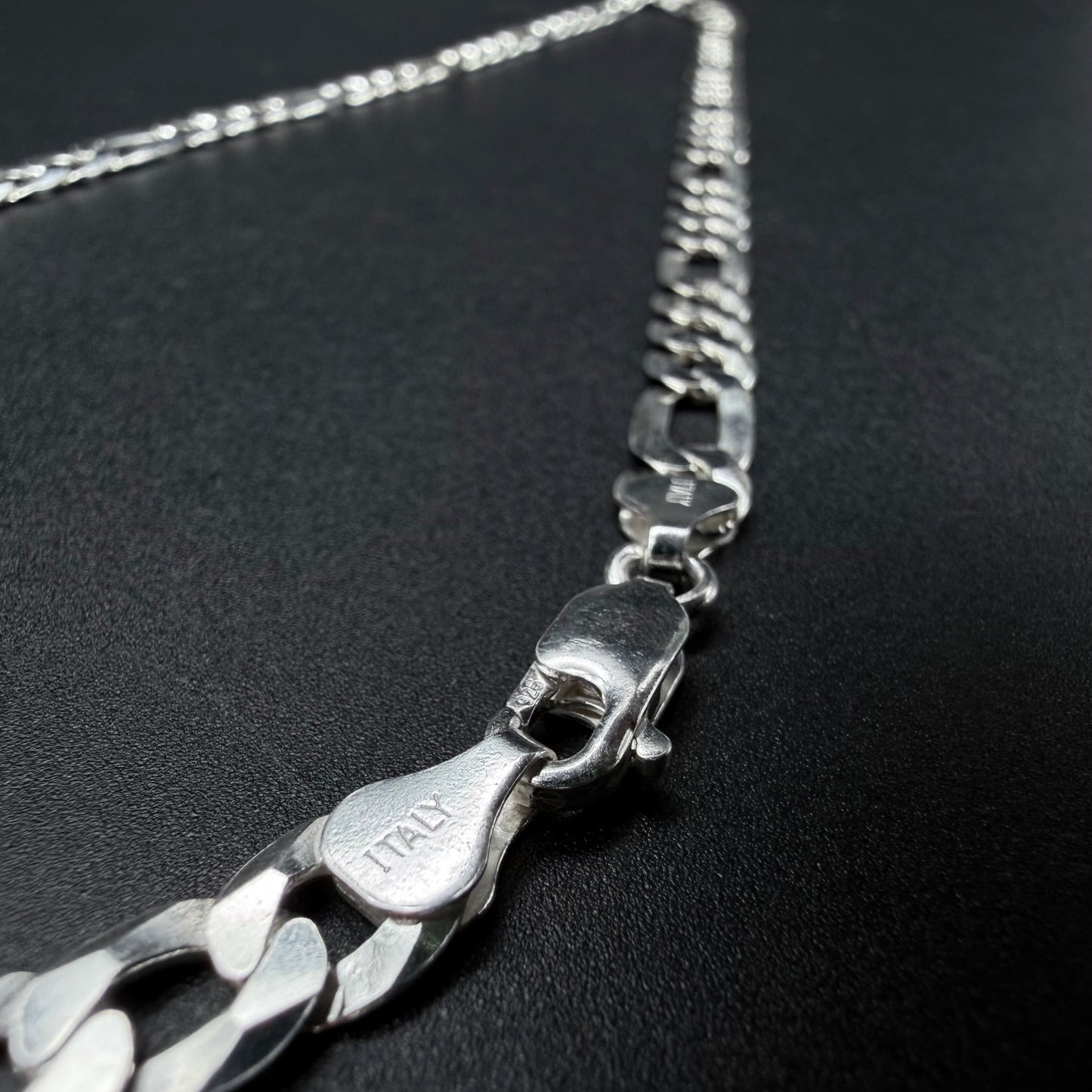 Cadena Fígaro 7mm - Plata 925 Italy – Silver Ice 02