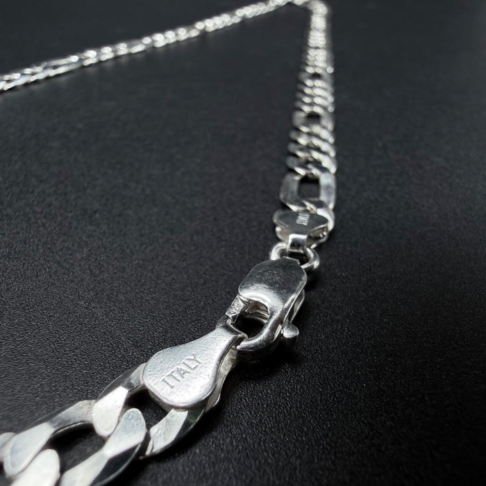 Cadena Fígaro 7mm - Plata 925 Italy – Silver Ice 02