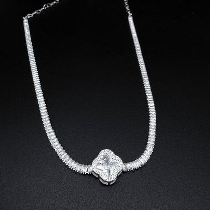 Collar Van Cleef micro circón – Silver Ice 05