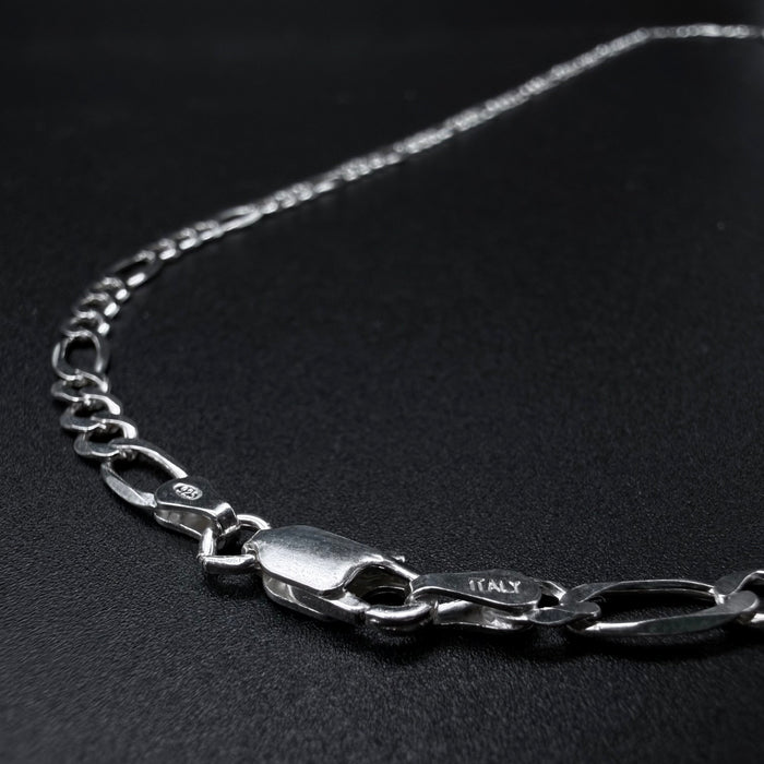 Cadena Fígaro 4mm - Plata 925 Italy – Silver Ice 01