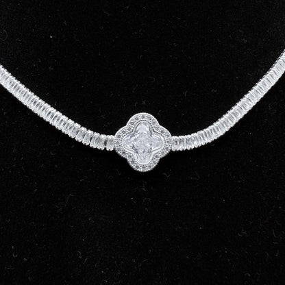 Collar Van Cleef micro circón – Silver Ice 03