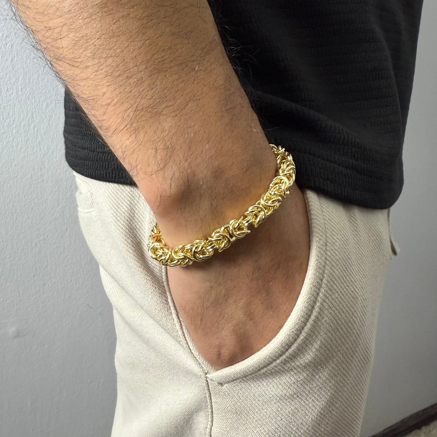 Pulsera Camino del Inca Oro – 8 mm – Silver Ice 03