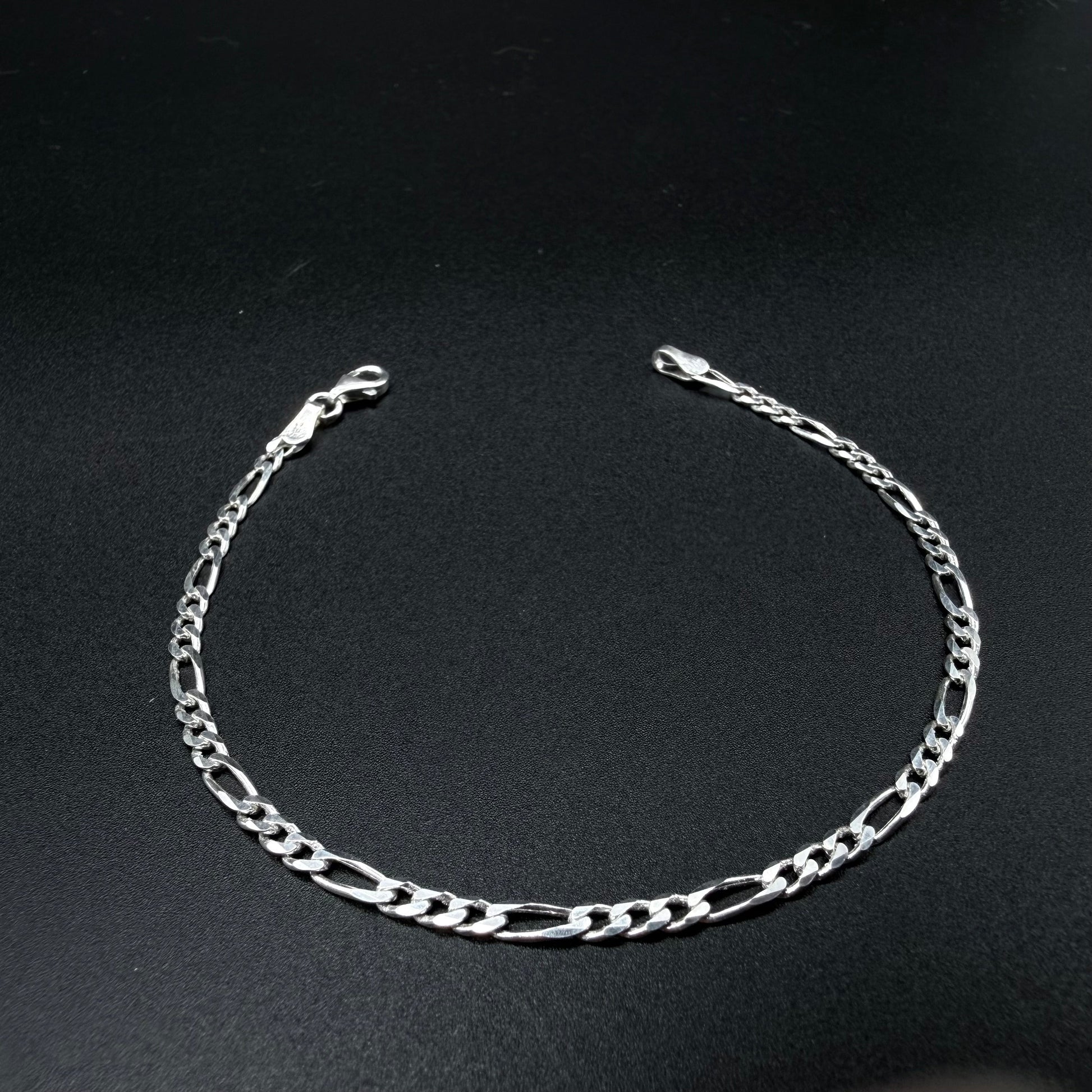 Pulsera Fígaro 3mm - Plata 925 Italy – Silver Ice 03