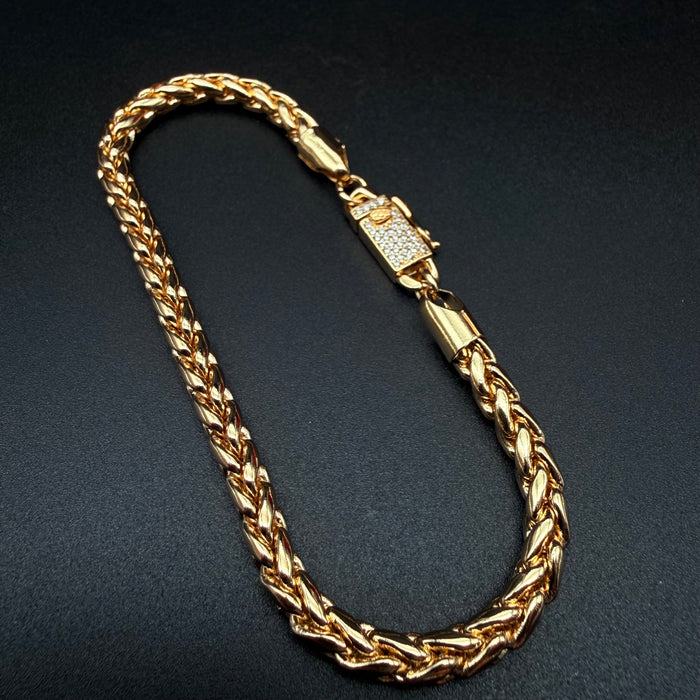 Pulsera Escama Dragón Oro – 4 mm – Silver Ice 02