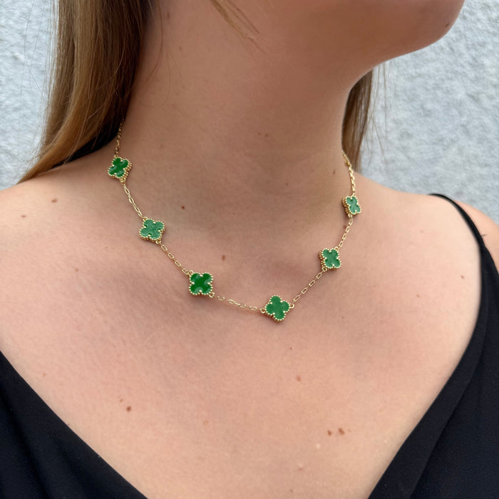 Cadena Van Cleef Verde Dual Oro – Silver Ice 01