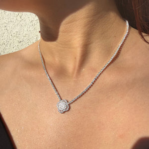 Collar Trébol glamour Plata 925