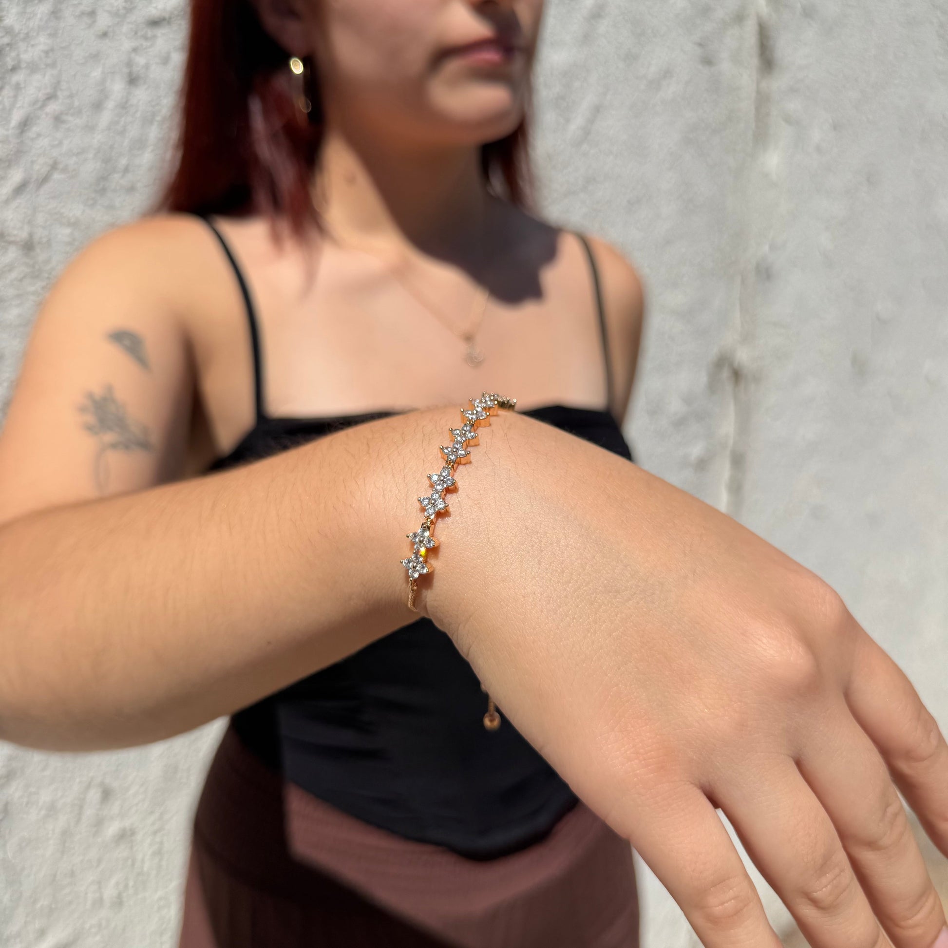 Pulsera Jardín Dorado - Oro Rosa – Silver Ice 02