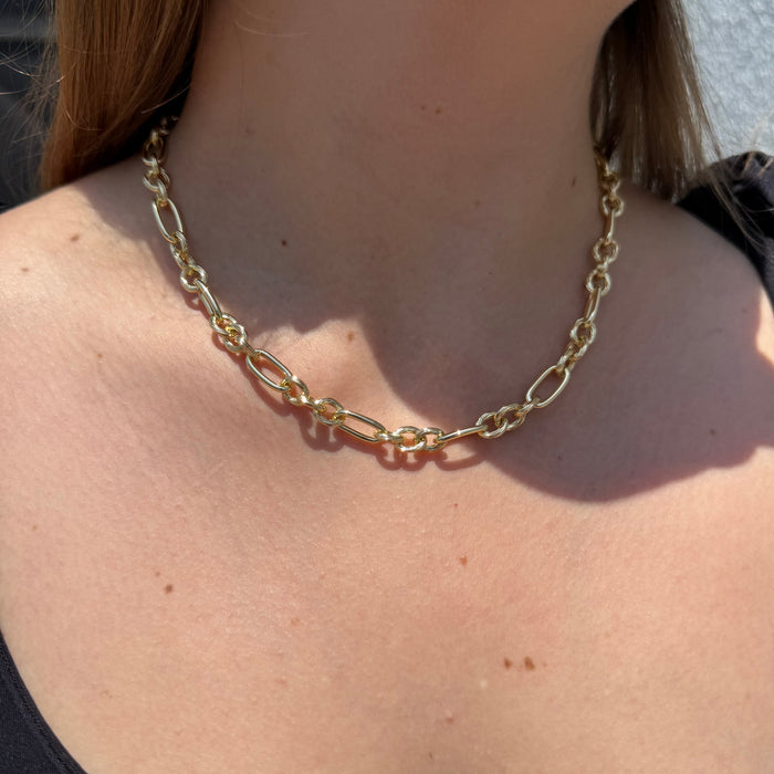 Cadena Rolo Satinada Oro – Silver Ice 02